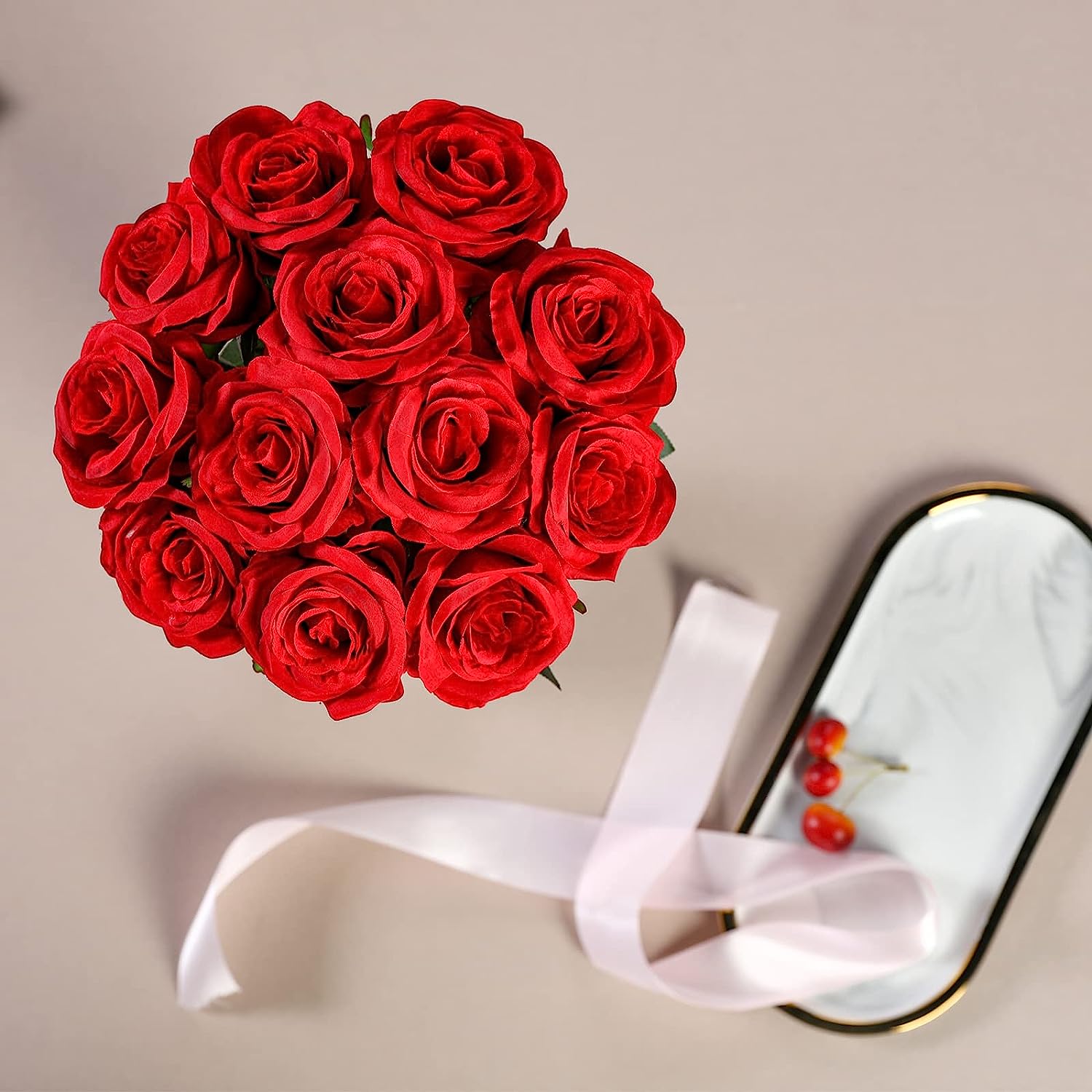 Bouquet de 12 roses rouges art - Florist Supply Bulk avis et prix